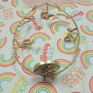 Large wall candle gold leave